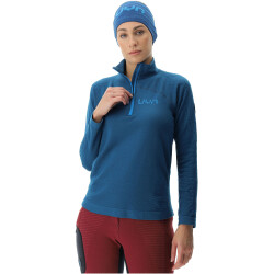 UYN Nival 2nd Layer 1/2-Zip Ski-Funktionsshirt Damen blue poseidon/atlantic M