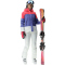 UYN Natyon Snowqueen Full-Zip Skijacke Damen pink yarrow/blue iris/optical white XS