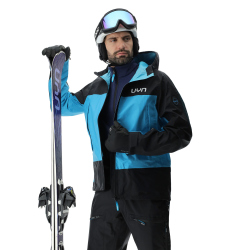 UYN Impervious Full-Zip Ski-Jacke Herren black/blue danube M