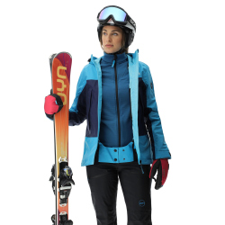 UYN Impervious Full-Zip Ski-Jacke Damen blue danube/deep blue XL