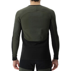 UYN Crossover langarm Trainingsshirt Herren deep forest/black S