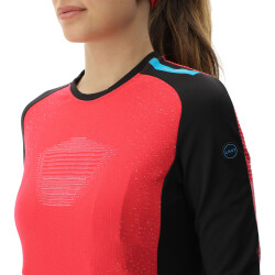 UYN Crossover Outdoor Langarmshirt Damen geranium/black XS