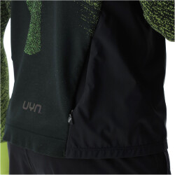 UYN Running Exceleration Windproof Zip-Up Laufshirt Herren black/lime M