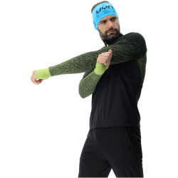 UYN Running Exceleration Windproof Zip-Up Laufshirt Herren black/lime M