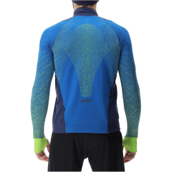 UYN Running Exceleration Windproof Zip-Up Laufshirt Herren lapis/lime S