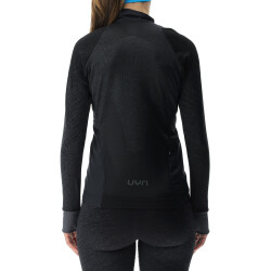 UYN Running Exceleration Wind Zip-Up Laufshirt Damen black/cloud M