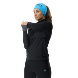 UYN Running Exceleration Wind Zip-Up Laufshirt Damen black/cloud M