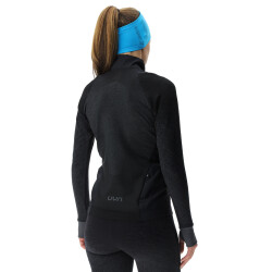 UYN Running Exceleration Wind Zip-Up Laufshirt Damen black/cloud M