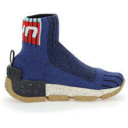 UYN Urquiola Urban Socken-Schuh mit beigefarbiger Sohle Damen blue melange 35