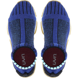 UYN Urquiola Urban Socken-Schuh mit beigefarbiger Sohle Damen blue melange 35