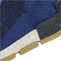 UYN Urquiola Urban Socken-Schuh mit beigefarbiger Sohle Damen blue melange 35