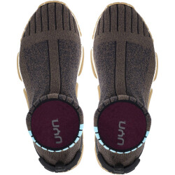 UYN Urquiola Urban Socken-Schuh mit beigefarbiger Sohle Damen brown melange/light blue 35