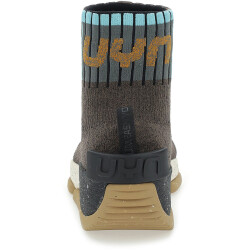 UYN Urquiola Urban Socken-Schuh mit beigefarbiger Sohle Damen brown melange/light blue 35