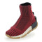UYN Urquiola Urban Socken-Schuh mit beigefarbiger Sohle Damen wine melange 35