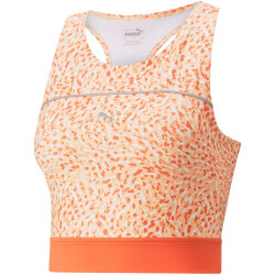 PUMA Run High Shine Trainingsshirt Damen firelight XS