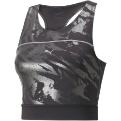 PUMA Run High Shine Trainingsshirt Damen puma black/aop q1 L