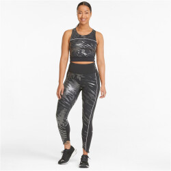 PUMA Run High Shine Trainingsshirt Damen puma black/aop q1 L