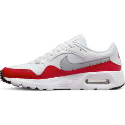 NIKE Air Max SC Sneaker Herren white/wolf grey-university red-black 40