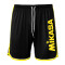 MIKASA Crystal Beachvolleyball Shorts Herren schwarz/gelb L
