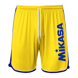 MIKASA Crystal Beachvolleyball Shorts Herren gelb/royal M