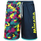 MIKASA Beachvolleyball Shorts Camouflage Herren navy/gelb XL