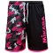 MIKASA Beachvolleyball Shorts Camouflage Herren schwarz/fuchsia S