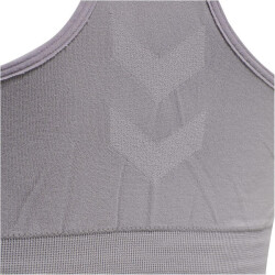 hummel hmlTIF Seamless Sport-BH Damen minimal gray L