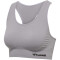 hummel hmlTIF Seamless Sport-BH Damen minimal gray L