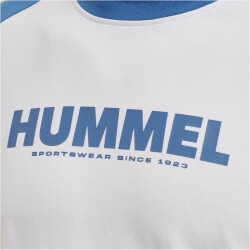 hummel hmlLEGACY Blocked T-Shirt Herren white/deep water XXS