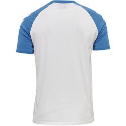 hummel hmlLEGACY Blocked T-Shirt Herren white/deep water XS