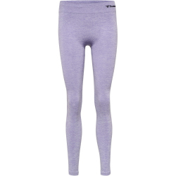 hummel hmlCI Seamless Mid Waist Tights Damen lavender melange L