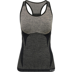 hummel hmlCLEA Seamless Funktions Tanktop Damen chateau gray/black melange S