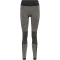 hummel hmlCLEA Seamless Mid-Waist Leggings Damen chateau gray/black melange L