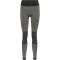 hummel hmlCLEA Seamless Mid-Waist Leggings Damen chateau gray/black melange XL