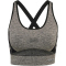 hummel hmlCLEA Seamless Sports Top chateau gray/black melange L