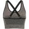 hummel hmlCLEA Seamless Sports Top chateau gray/black melange XS