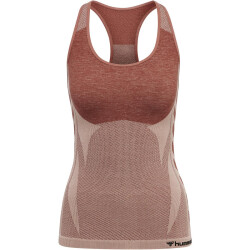 hummel hmlCLEA Seamless Funktions Tanktop Damen withered rose/rose tan melange S