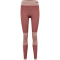 hummel hmlCLEA Seamless Mid-Waist Leggings Damen withered rose/rose tan melange L
