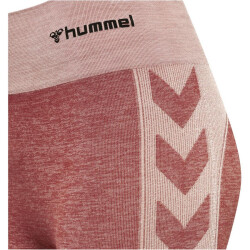 hummel hmlCLEA Seamless Mid-Waist Leggings Damen withered rose/rose tan melange S