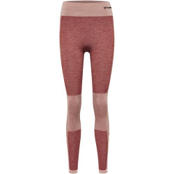 hummel hmlCLEA Seamless Mid-Waist Leggings Damen withered rose/rose tan melange XS