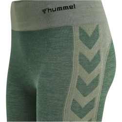 hummel hmlCLEA Seamless Mid-Waist Leggings Damen laurel wreath/lily pad melange L