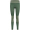 hummel hmlCLEA Seamless Mid-Waist Leggings Damen laurel wreath/lily pad melange L