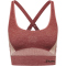 hummel hmlCLEA Seamless Sports Top withered rose/rose tan melange XS