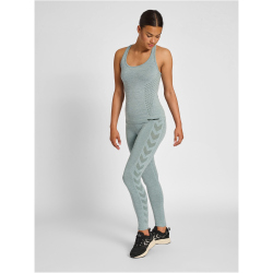 hummel hmlCI Seamless Mid Waist Tights Damen north atlantic melange L