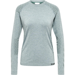 hummel hmlCI Seamless langarm Trainingsshirt Damen north atlantic melange L