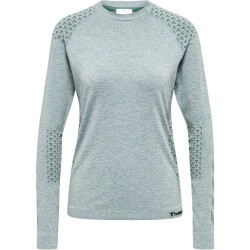 hummel hmlCI Seamless langarm Trainingsshirt Damen north atlantic melange XS