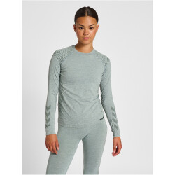 hummel hmlCI Seamless langarm Trainingsshirt Damen north atlantic melange XS