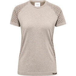 hummel hmlCI Seamless Trainingsshirt Damen driftwood melange L