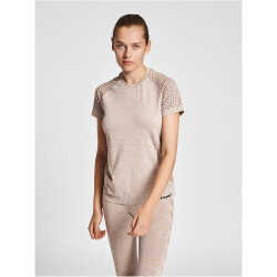 hummel hmlCI Seamless Trainingsshirt Damen driftwood melange L