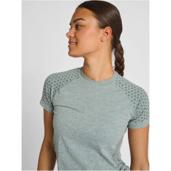 hummel hmlCI Seamless Trainingsshirt Damen north atlantic melange XS